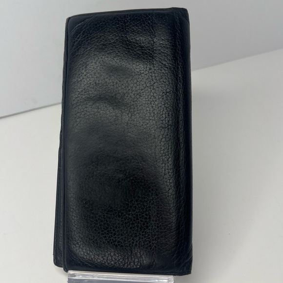 🖤Dior HOMME Black Pebbled Leather Mens Signature Logo Long Wallet RARE!!!! 🖤 - Picture 1 of 11